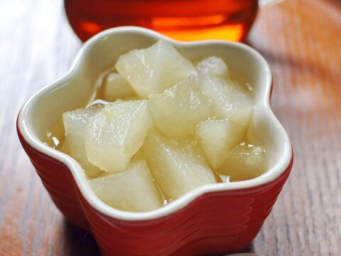 喉のイガイガに 和梨のはちみつ生姜 レシピ 作り方 By ねこすけ 楽天レシピ